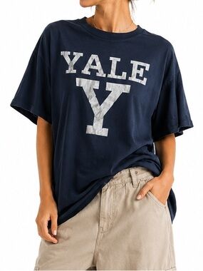 Yale University Navy Blue Graphic Tee